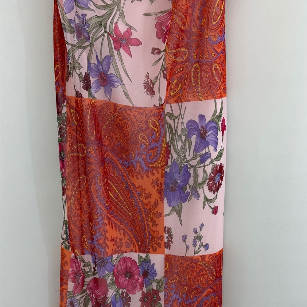 Women’s Rampage Vibrant Patchwork Midi Dress Size 11 Juniors - Picture 3 of 5